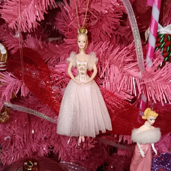 VINTAGE 90s Barbie Doll Sugar Plum Fairy Ballerina Nutcracker Avon Ornament - Picture 4 of 11